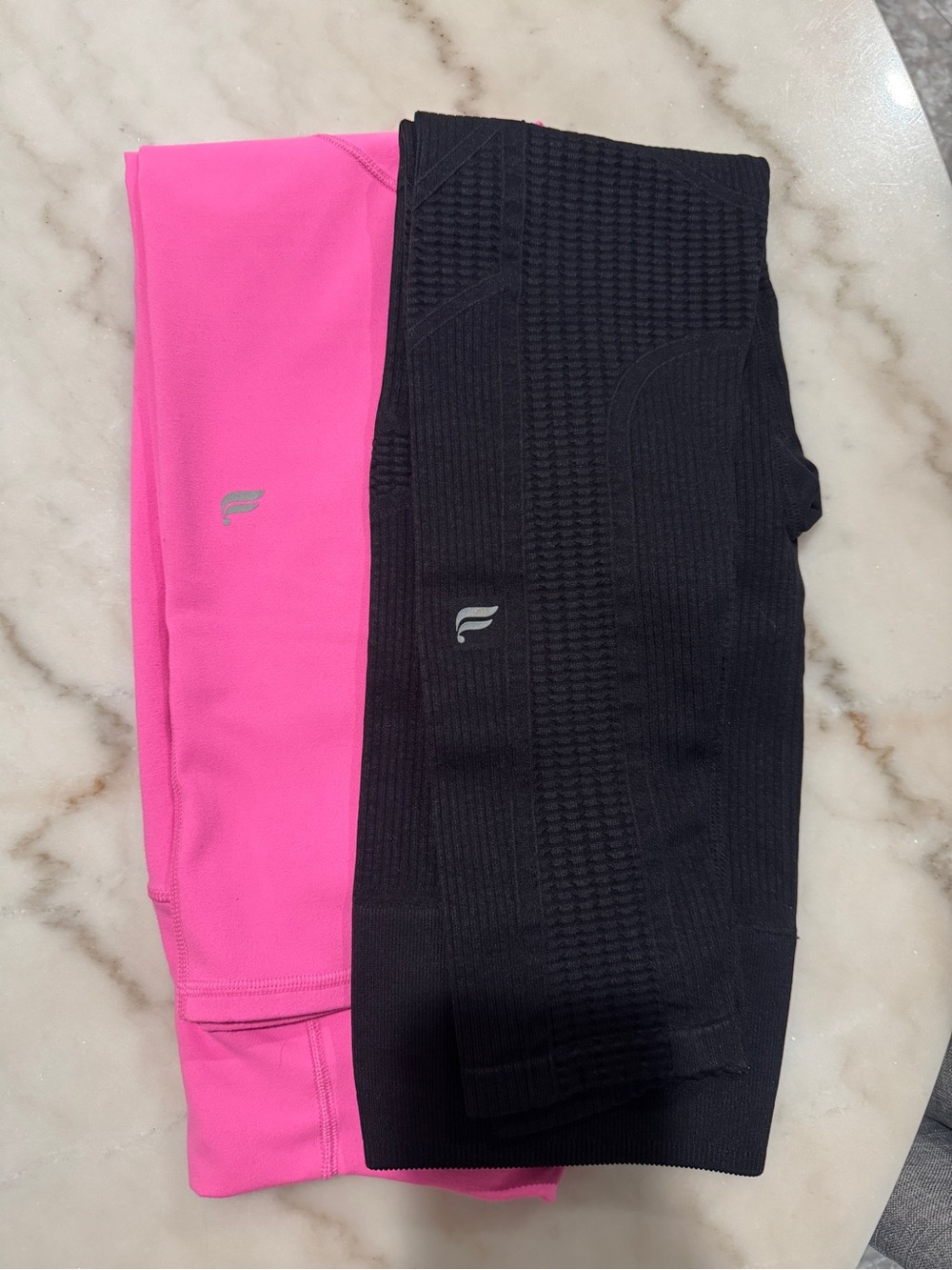 Fabletics Leggings Bundle - Black & Hot Pink